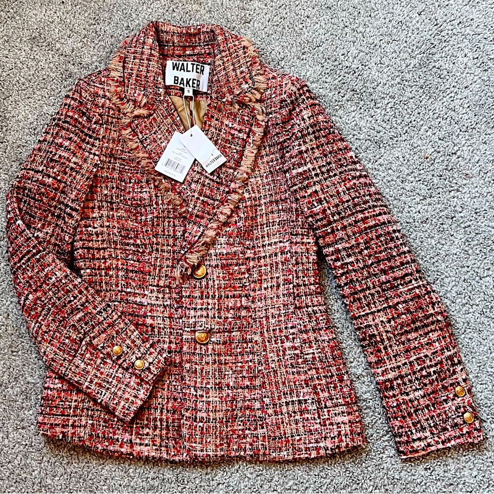 NWT Walter Baker Lana tweed blazer